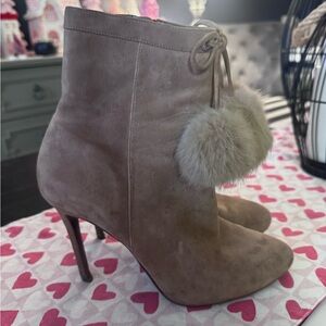 Michael Kors Tan Suede Heeled Boots